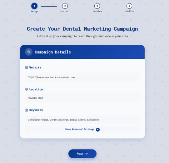 Ad Setup