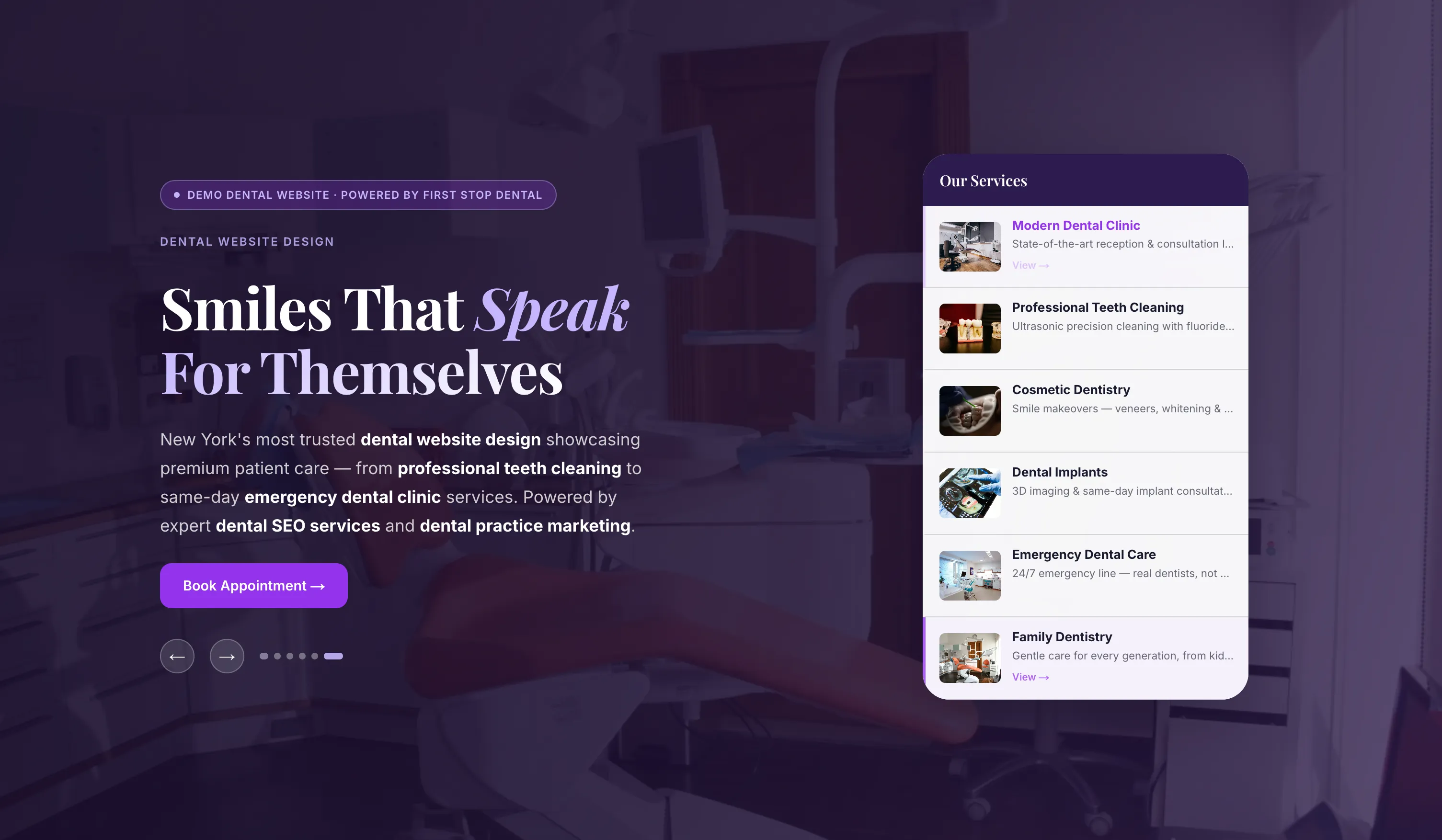 Prime Dental - Professional dental website template design for dentists